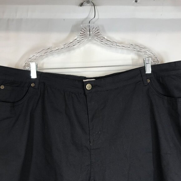 PRIDE BUNNY - MEN'S 50 -BLACK COTTON BlEND BUTTON WAIST SHORTS - Picture 2 of 8